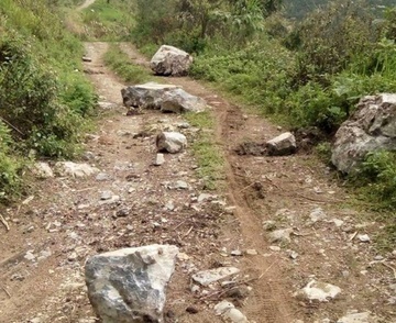 Di tim bo, 2 me con bi da nui roi trung dau hinh anh
