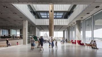 Nguoi Dan Mach xay thu vien nhu mot quang truong hinh anh