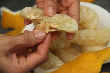 Cach lam thuoc chua benh tu phan bo di cua qua buoi hinh anh