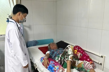 Mot phu nu o Soc Trang nhiem khuan lien cau lon hinh anh