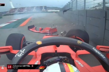 Vettel gap tai nan trong buoi phan hang chang F1 tai Nga hinh anh