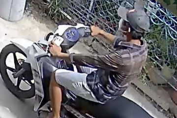 Bat doi tuong chuyen trom xe may sau hon 3 gio hinh anh