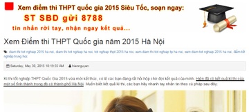 Chua cham thi xong da loan tin co diem DH tren mang hinh anh