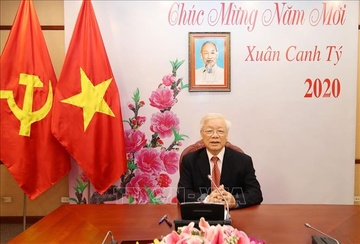 Tong bi thu, Chu tich nuoc dien dam voi ong Tap Can Binh hinh anh