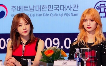 Hani cung dan my nhan EXID khoe sac trong hop bao tai Viet Nam hinh anh