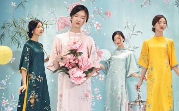 Cac mau ao dai dep dien Tet phu hop voi moi dang nguoi hinh anh