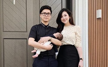 A hau Tu Anh lan dau khoe anh con dau long dung mung 1 Tet hinh anh