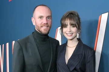 Chong Lily Collins boi roi khi chi dao canh ban than hon vo hinh anh