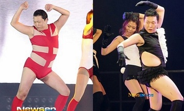 Psy uon eo, lan le bo toai trong concert rieng hinh anh