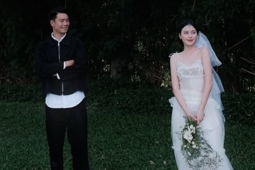 Nhan sac ngot ngao cua vo Thanh Chung trong bo anh tinh tu gay sot hinh anh