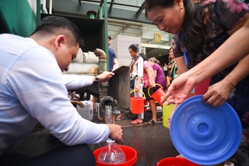 Cong ty nuoc sach Song Da tam dung cap nuoc vo thoi han hinh anh