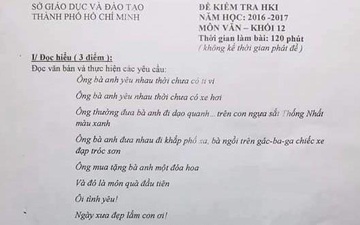 Bai hat 'Ong ba anh' vao de thi Ngu van lop 12 hinh anh