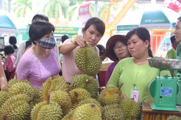 Ban vai gio het ca tan trai cay o ‘cho noi’ Sai Gon hinh anh