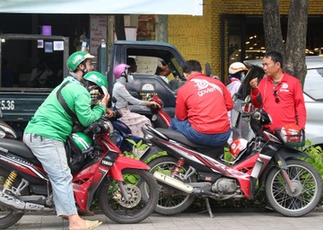 Den luot Grab chieu du tai xe Go-Viet o TP.HCM hinh anh