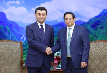 Thu tuong Pham Minh Chinh tiep Bo truong Ngoai giao Uzbekistan hinh anh