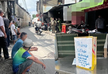 Ong chu lo ruou o Binh Duong tu vong tren ghe hinh anh