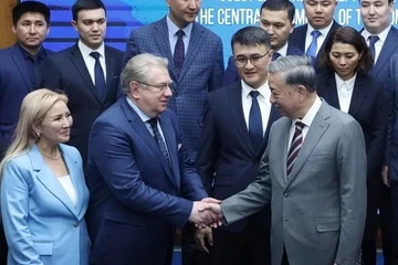 Tong Bi thu: Can thuc day 5 'ket noi' hop tac Viet Nam - Kazakhstan hinh anh