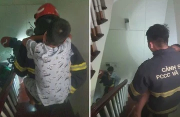7 nguoi thoat nan trong vu chay luc nua dem o Ha Noi hinh anh