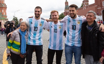 Su cuong nhiet cua cac co dong vien Argentina tai World Cup 2018 hinh anh