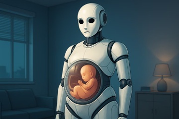 Robot mang thai ho dau tien tren the gioi hinh anh