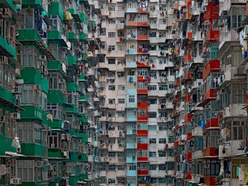 Chung cu nhu 'ma tran' o Hong Kong trong mat nhiep anh gia vua qua doi hinh anh