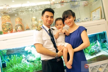 Gia dinh nhu mo cua co pho xinh dep Vietnam Airlines hinh anh