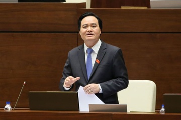 Bo truong Phung Xuan Nha tra loi chat van ve bao hanh tre mam non hinh anh