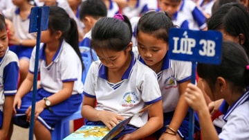 'Binh dan hoc vu so' de mo rong khong gian doc trong truong hoc hinh anh