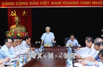 Tong bi thu lam viec voi Ban Tuyen giao Trung uong hinh anh