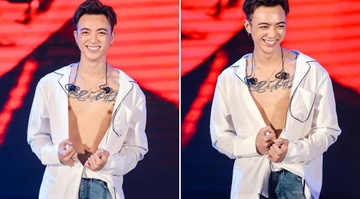 Soobin Hoang Son coi ao khoe co bung khien fan phan khich hinh anh