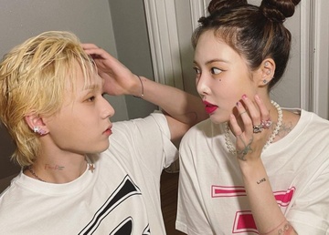 HyunA va Dawn thuong cai va truoc khi chia tay hinh anh