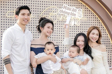 Hòa Minzy dự tiệc sinh nhật con trai Đoàn Văn Hậu