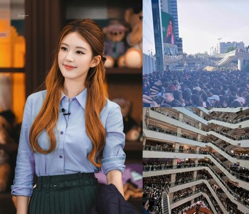 Hàng chục nghìn người đứng chật kín 9 tầng lầu vì Triệu Lộ Tư