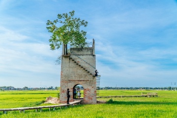 Quan ca phe ngam dong lua o Hoi An hinh anh