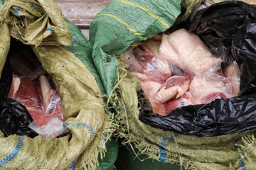 Thu giu hon 300 kg thit lon, banh Trung thu nhap lau tu Trung Quoc hinh anh