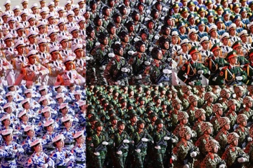Mãn nhãn với những khung hình đều tăm tắp đêm sơ duyệt diễu binh