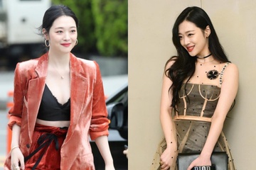Sulli tung xuat hien nhu nu than trong nhung bo trang phuc goi cam hinh anh