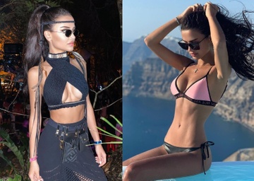 Ban gai hoang tu Saudi Arabia cham dien bikini, vay ao khoe vong mot hinh anh