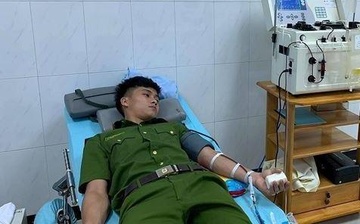 Dan cau cuu tren mang, 30 can bo chien si cong an den vien hien mau hinh anh