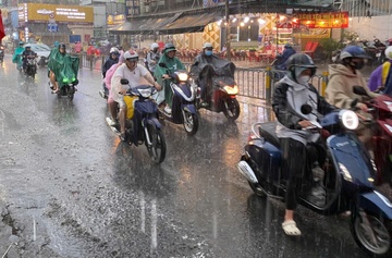 TP.HCM sắp mưa lớn diện rộng, gây ngập nhiều nơi