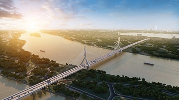 Ha Noi khoi cong cau Tu Lien voi tong von hon 20.000 ty dong hinh anh