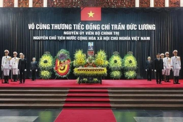 Dien, thu chia buon nguyen Chu tich nuoc Tran Duc Luong tu tran hinh anh