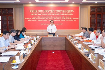 Ong Nguyen Trong Nghia hop hop nhat hai tinh Kien Giang, An Giang hinh anh