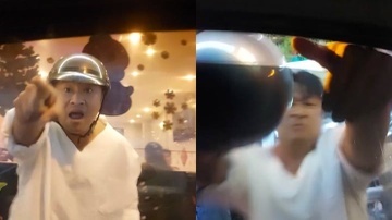 Xác minh clip người đàn ông chặn ôtô đập phá, đòi hành hung tài xế
