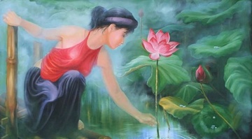 Ước gì sông rộng một gang, Bắc cầu dải yếm để chàng sang chơi