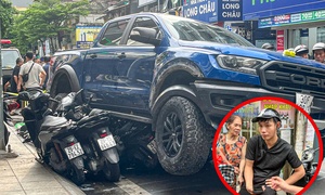 Xe ban tai tong lien hoan o Ha Noi: Nan nhan ke phut thoat chet hinh anh