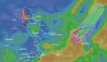 Bão số 4 có xu hướng dịch chuyển ra ngoài Biển Đông