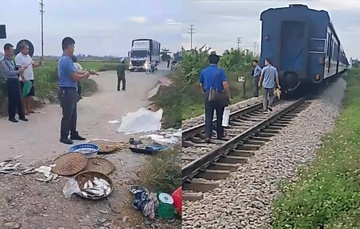 Băng qua đường ray, người phụ nữ bán cá bị tàu tông tử vong