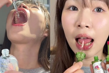 Hot girl Dai Loan qua doi sau clip an thu my pham hinh anh