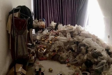 Can ho ngap rac do khach thue bo lai o chung cu cao cap TP.HCM hinh anh